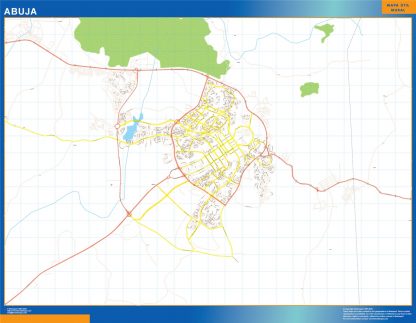 Mapa Abuja en Nigeria