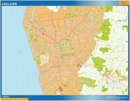 Mapa Adelaide Australia