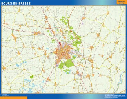 Mapa Bourg En Bresse en Francia