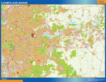 Mapa Champs Sur Marne en Francia