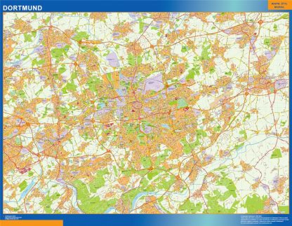 Mapa Dortmund en Alemania