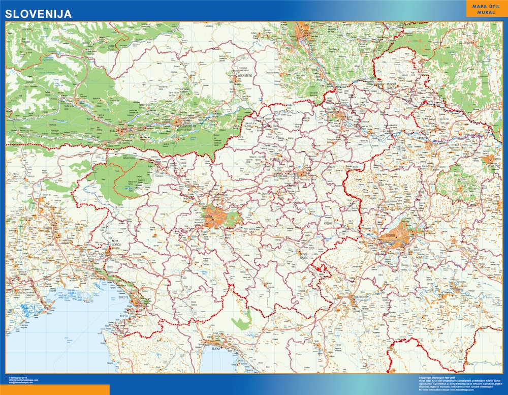 Mapa Eslovenia