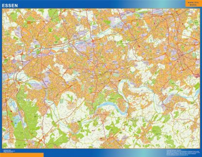 Mapa Essen en Alemania