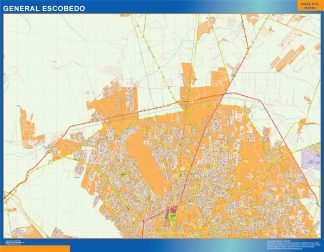 Mapa General Escobedo en Mexico