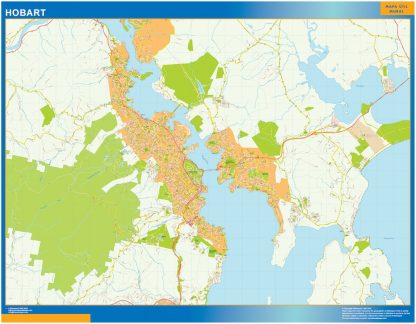 Mapa Hobart Australia