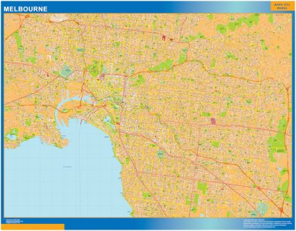 Mapa Melbourne Australia