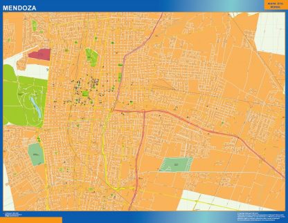 Mapa Mendoza en Argentina