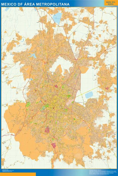 Mapa Mexico Area en Mexico