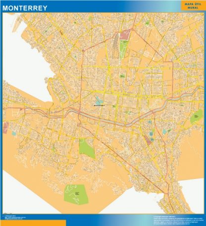 Mapa Monterrey Centro en Mexico