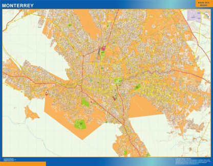 Mapa Monterrey en Mexico