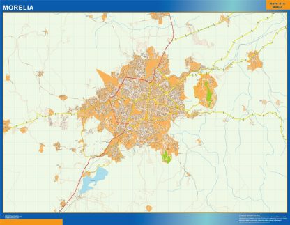 Mapa Morelia en Mexico