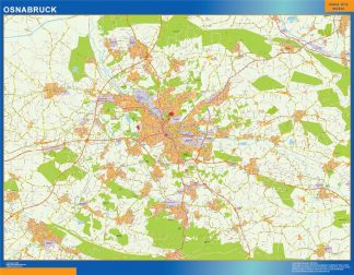 Mapa Osnabruck en Alemania