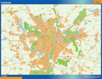 Mapa Poznan Polonia