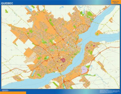 Mapa Quebec en Canada