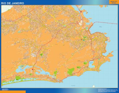 Mapa Rio de Janeiro Brasil