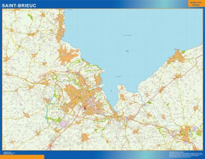 Mapa Saint brieuc en Francia