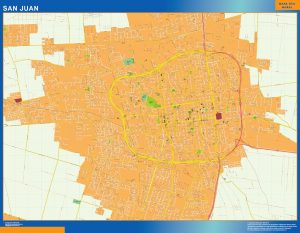 Mapa San Juan en Argentina