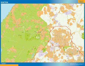 Mapa Sintra en Portugal