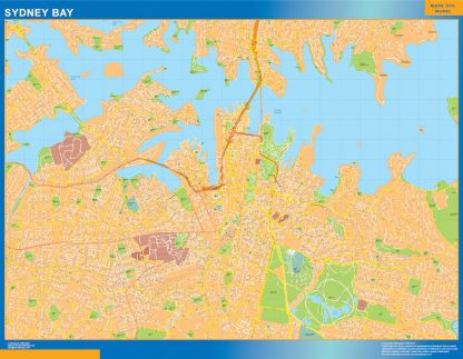 Mapa Sydney Bay Australia