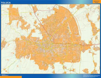 Mapa Toluca Centro en Mexico