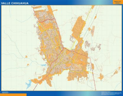 Mapa Valle Chihuahua en Mexico