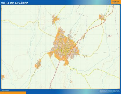 Mapa Villa De Alvarez en Mexico