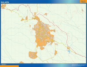 Mapa Xalapa en Mexico