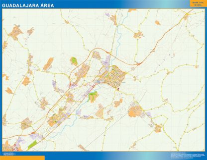 Mapa carreteras Guadalajara Area