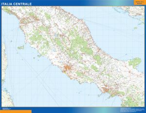 Mapa centro Italia carreteras