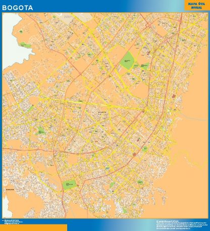 Mapa de Bogota en Colombia