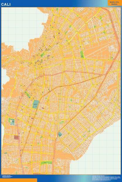 Mapa de Cali en Colombia