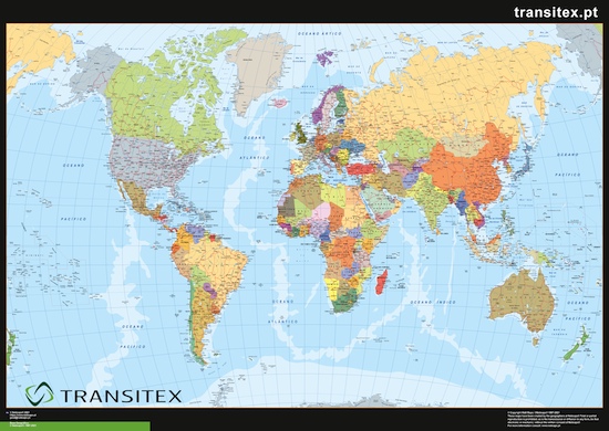 Projetos de mapas Mundo portugues