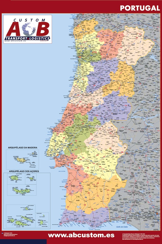 Portugal mapa promocional